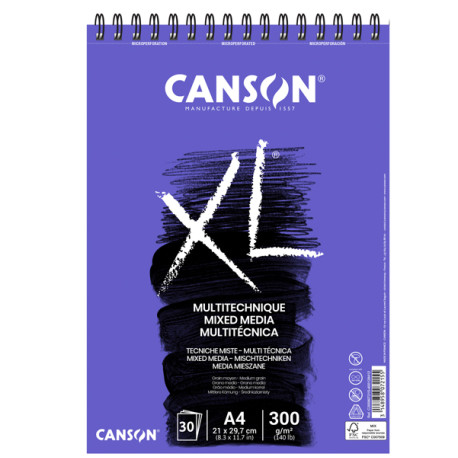 Album XL Mix - A4 - 300 gr - 30 fogli - Canson