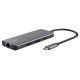 Adattatore multiporta Dalyx - USB-C 6 in 1 - alluminio - argento - Trust