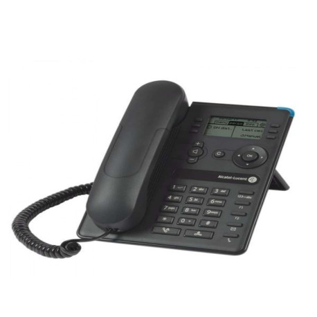 Alcatel 8008G Entry-level DeskPhone, NOE-SIP, 128x64 pixels, black and white LCD with backlit,