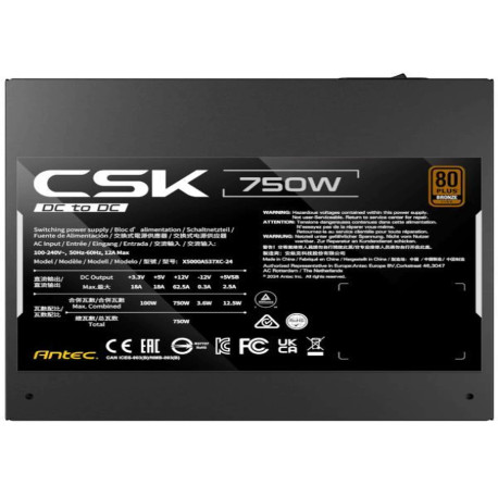 Antec alimentatore CSK-750DC