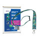 Cordoncino per portabadge - in Rpet - fantasia tropicale - 440 x 20 mm - Avery - Conf. 10 pezzi