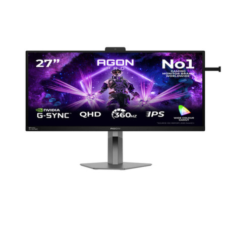 AOC AGON PRO AG276QSG2, 68,6 cm (27"), 2560 x 1440 Pixel, Quad HD, 1 ms, Nero, Grigio