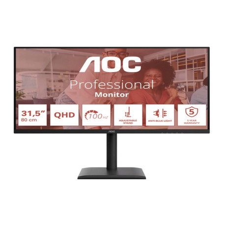 AOC E4 Q32E4U, 80 cm (31.5"), 2560 x 1440 Pixel, Quad HD, LED, 4 ms, Nero