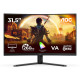 AOC G4 C32G42ZE, 80 cm (31.5"), 1920 x 1080 Pixel, Full HD, LED, 4 ms, Nero, Rosso