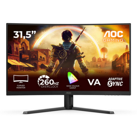 AOC G4 C32G42ZE, 80 cm (31.5"), 1920 x 1080 Pixel, Full HD, LED, 4 ms, Nero, Rosso