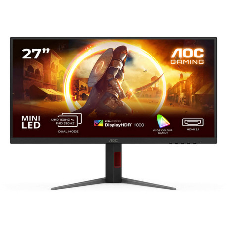 AOC G4 U27G4XM, 68,6 cm (27"), 3840 x 2160 Pixel, 4K Ultra HD, LED, 1 ms, Nero, Rosso