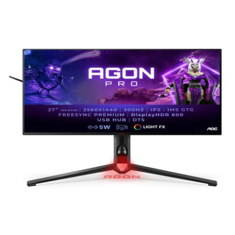 AOC Monitor per eSport QHD da 27' con 300 Hz, HDR400
