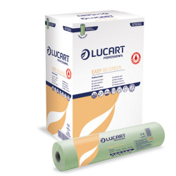 Lenzuolino medico Easy 80 Green - diametro 14,3 cm - 59 cm x 80 mt - verde - Lucart