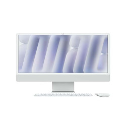 Apple iMac da 24 pollici con display Retina 4.5K chip Apple M4 con CPU a 10 core e GPU a 10 core, 24GB, SSD da 512GB - Argento