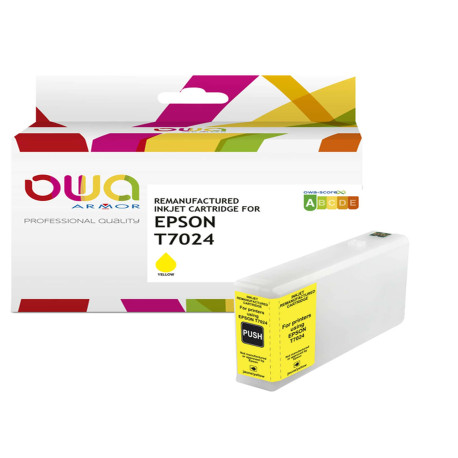 Armor - Cartuccia Compatibile per Epson T7024 - Giallo - C13T70244010