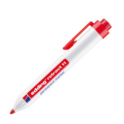 Marcatore permanente a scatto 11 - punta tonda - da 1,5 a 3 mm - rosso - Edding