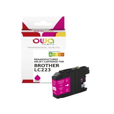 Armor - Cartuccia ink Compatibile  per Brother LC-223 - Magenta - K20619OW - 8 ml