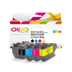Armor - Cartuccia ink Compatibile  per Brother LC3219XL - BK/C/M/Y - K10535OW - 63 ml/18ml-C