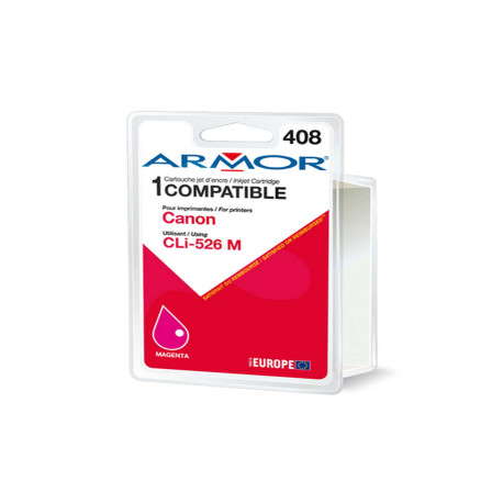 Armor - Cartuccia ink Compatibile  per Canon - Magenta - CLI-526M - 10,5 ml