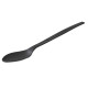 Cucchiaio monouso in CPLA - 16 cm - nero - Leone - conf. 50 pezzi