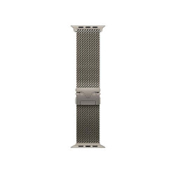 Apple Loop in maglia milanese in titanio naturale (49 mm) - Large