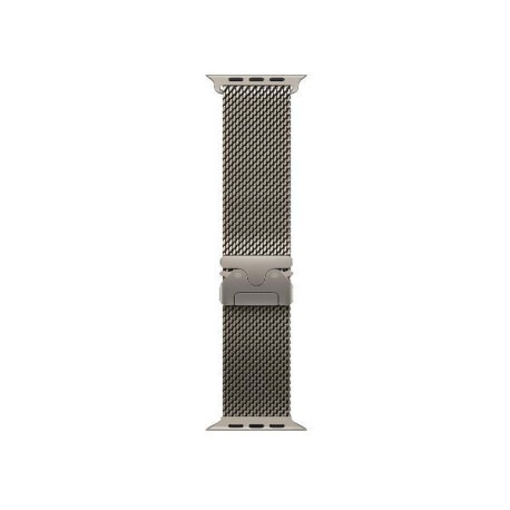 Apple Loop in maglia milanese in titanio naturale (49 mm) - Large