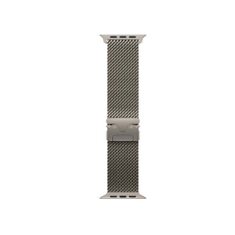Apple Loop in maglia milanese in titanio naturale (49 mm) - Small