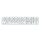 Apple Magic Keyboard con Touch ID e tastierino numerico per Mac con chip Apple - Inglese internazionale - Tasti bianchi