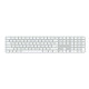 Apple Magic Keyboard con Touch ID e tastierino numerico per Mac con chip Apple - Tedesco - Tasti bianchi