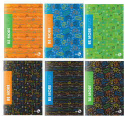 Maxiquaderno Be more Fluo - A4 - 1 rigo c/margine 36+2 fogli - 100gr - BM