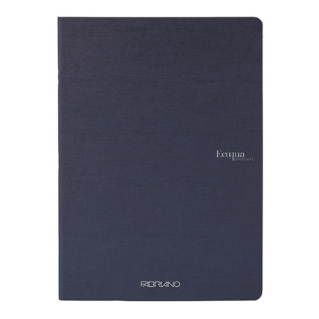 Maxiquaderno Ecoqua original PM - A4 - 1 rigo - 40 fogli - 90gr - blu scuro - Fabriano