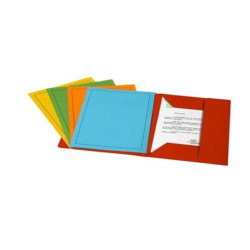 ARCHIVIO - Cartelle a 3 lembi Fraschini Bristol 25x35cm - Blu - 25 pezzi