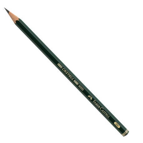 Matita in grafite Castell 9000 - gradazione 2H - esagonale - Faber-Castell