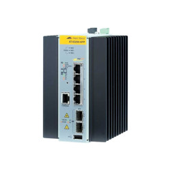 Allied Telesis AT IE200-6FP - Switch - gestito - 4 x 10/100 (PoE+) + 2 x Gigabit SFP - montabile su rail DIN, montaggio a paret