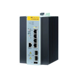 Allied Telesis AT IE200-6GP - Switch - gestito - 4 x 10/100/1000 (PoE+) + 2 x Gigabit SFP - montabile su rail DIN, montaggio a 