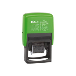COLOP Printer S 220/W Green Line - Timbro - autoinchiostrante - disponibile in colori assortiti - testo predefinito - 4 x 23 mm