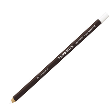 Matita Lumocolor Glasochrom - permanente  - bianco - Staedtler