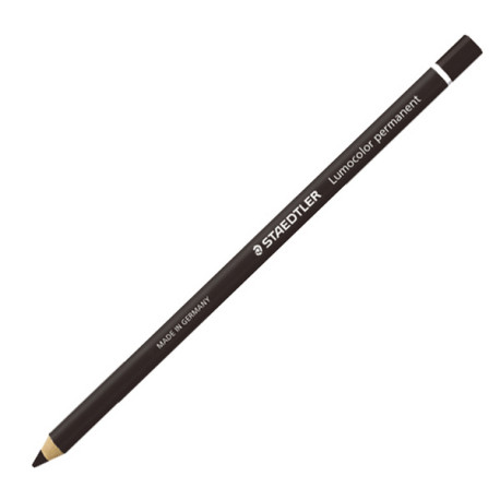 Matita Lumocolor Glasochrom - permanente  - nero - Staedtler