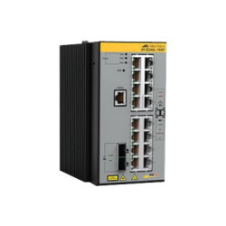 Allied Telesis AT IE340L-18GP - Switch - L3 - gestito - 8 x 10/100/1000 (PoE+) + 8 x 10/100/1000 (PoE) + 2 x 1000Base-X SFP - m