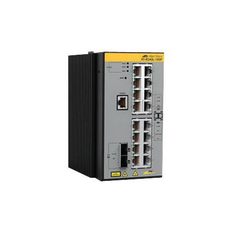 Allied Telesis AT IE340L-18GP - Switch - L3 - gestito - 8 x 10/100/1000 (PoE+) + 8 x 10/100/1000 (PoE) + 2 x 1000Base-X SFP - m