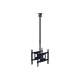 Multibrackets Public Ceilingmount Medium Back to Back - Kit montaggio (montaggio a soffitto, palo telescopico, 2 piastre) - per