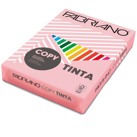 Carta Fabriano Colore - A4 - 160 gr - colori tenui rosa cipria - Fabriano - conf. 250 fogli