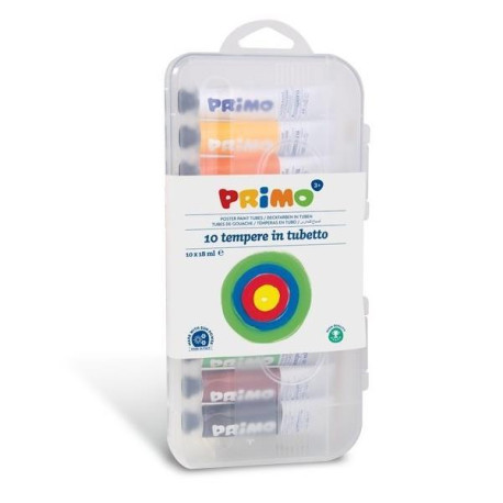 Primo CF10 TUBETTI TEMPERA 18ML COLORI ASSORTITI