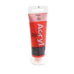 Primo TEMPERA TUBO ACRILICO COL. ROSSO VERMIGLIO 75 ML