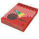 Carta Fabriano Colore - A4 - 80 gr - colori forti rosso - Fabriano - conf. 500 fogli