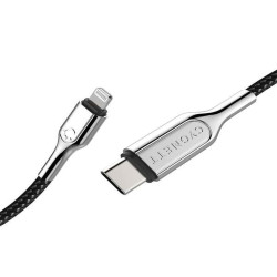 Armoured Lightning to USB-C Cable 1M - Black