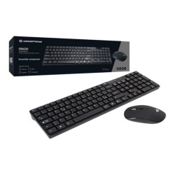 Conceptronic ORAZIO - Set mouse e tastiera - senza fili - 2.4 GHz - italiana - nero
