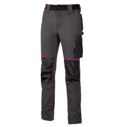 Pantaloni da donna Atom Lady - taglia M - grigio/fucsia - U-Power