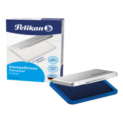 Cuscinetto per timbri - 7 x 11 cm - blu - Pelikan