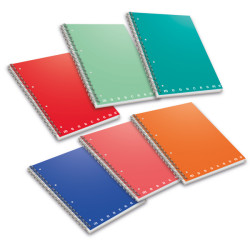 Maxiquaderno Monocromo - A4 - 5 mm - 70 fogli - 80gr - s/fori - microperforato - spiralato - Pigna