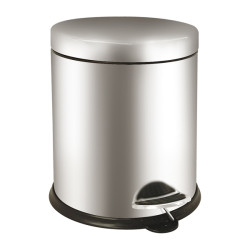 Pattumiera a pedale Bin Basic - 5 L - acciaio inox - Medial