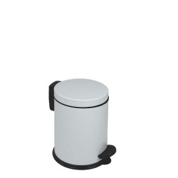 Pattumiera a pedale New Bin Basic - 3 L - metallo verniciato - bianco - Medial