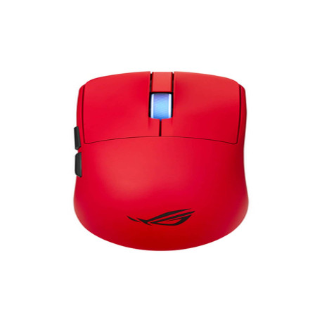 ASUS ROG Harpe II Ace RED, Mano destra, Ottico, RF Wireless + Bluetooth + USB Type-A, 42000 DPI, Rosso