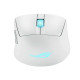 ASUS ROG Keris II Origin WHT, Mano destra, Ottico, RF Wireless + Bluetooth + USB Type-A, 42000 DPI, Bianco