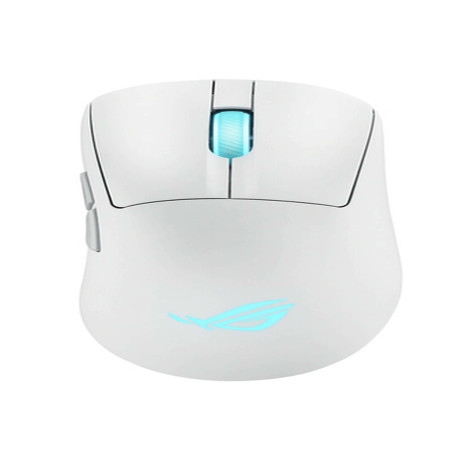 ASUS ROG Keris II Origin WHT, Mano destra, Ottico, RF Wireless + Bluetooth + USB Type-A, 42000 DPI, Bianco